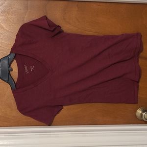 Maroon V Neck